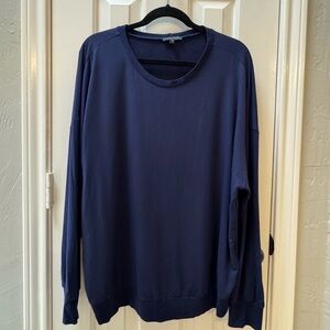 Universal Standard S (14_16) Lauren Core Sweatshirt, Navy